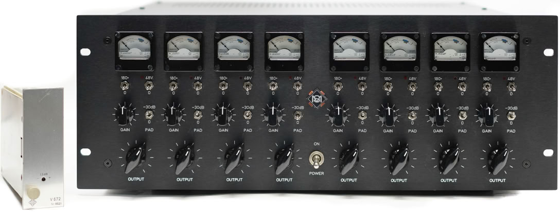 Telefunken V672 8 channel rack